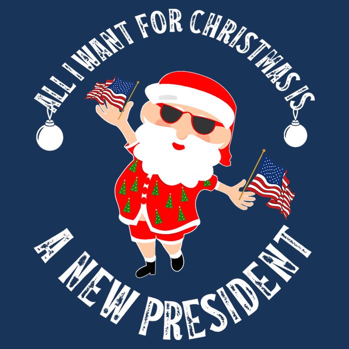 All I Want For Christmas Is A New President Gingerbread Man Visor