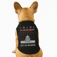 All I Want For Christmas Is A New President Let's Go Brandon Doggie Tank