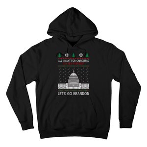 All I Want For Christmas Is A New President Let's Go Brandon Hoodie