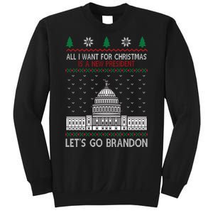 All I Want For Christmas Is A New President Let's Go Brandon Sweatshirt