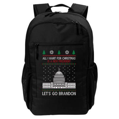 All I Want For Christmas Is A New President Let's Go Brandon Backpack
