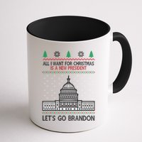 All I Want For Christmas Is A New President Let's Go Brandon Mug