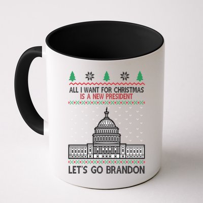 All I Want For Christmas Is A New President Let's Go Brandon Mug