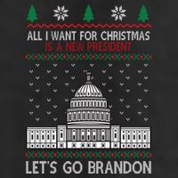 All I Want For Christmas Is A New President Let's Go Brandon Beanie