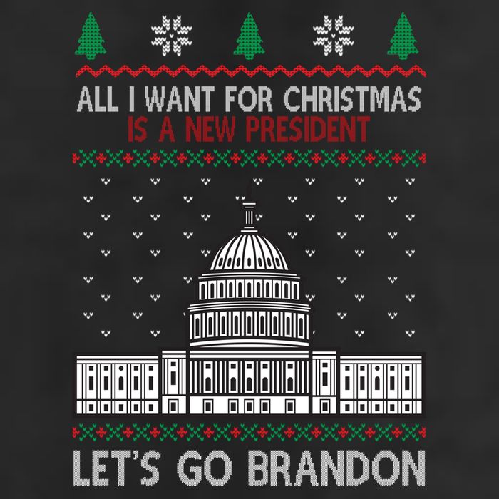 All I Want For Christmas Is A New President Let's Go Brandon Beanie