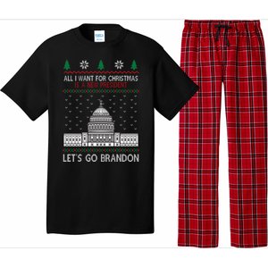 All I Want For Christmas Is A New President Let's Go Brandon Pajama Set