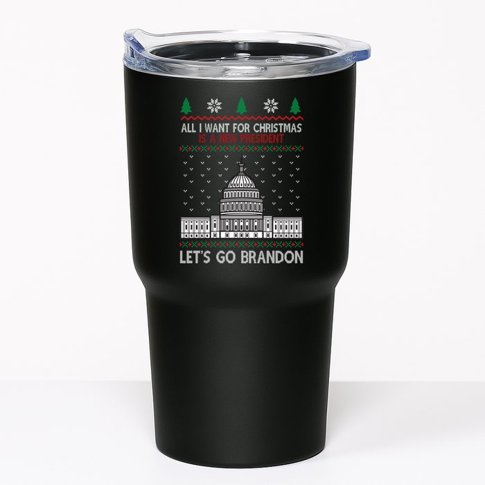 All I Want For Christmas Is A New President Let's Go Brandon Tumbler