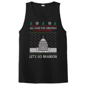 All I Want For Christmas Is A New President Let's Go Brandon PosiCharge Competitor Tank