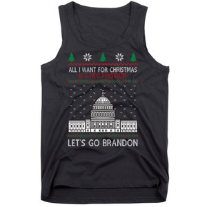 All I Want For Christmas Is A New President Let's Go Brandon Tank Top