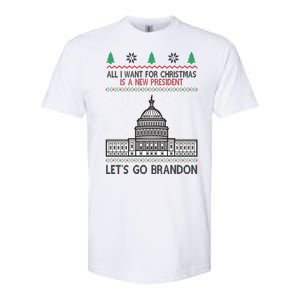 All I Want For Christmas Is A New President Let's Go Brandon Softstyle CVC T-Shirt