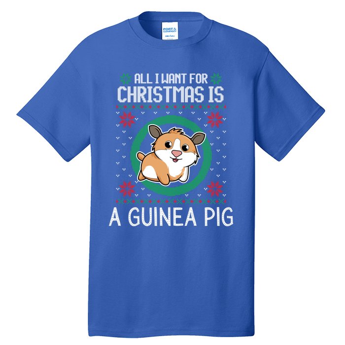 All I Want For Christmas Is A Guinea Pig Funny Xmas Sweater Gift Tall T-Shirt