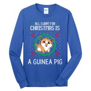 All I Want For Christmas Is A Guinea Pig Funny Xmas Sweater Gift Tall Long Sleeve T-Shirt