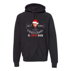 All I Want For Christmas Is Trump Back And New President Premium Hoodie