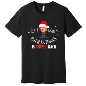 All I Want For Christmas Is Trump Back And New President Premium T-Shirt