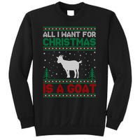 All I Want For Xmas Is A Goat Ugly Christmas Gift Sweatshirt