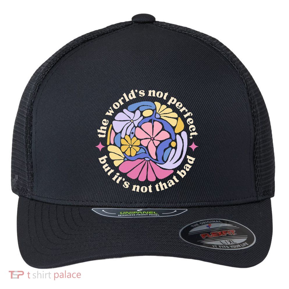 Alec If We Have Eachother Floral Art Benjamin Flexfit Unipanel Trucker Cap