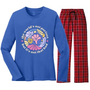 Alec If We Have Eachother Floral Art Benjamin Women's Long Sleeve Flannel Pajama Set 