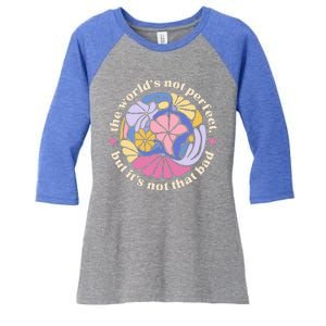 Alec If We Have Eachother Floral Art Benjamin Women's Tri-Blend 3/4-Sleeve Raglan Shirt