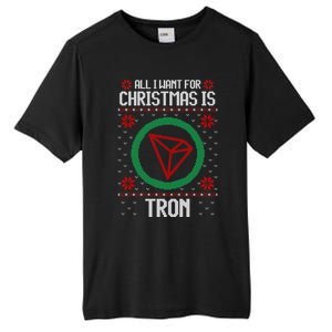 All I Want For Christmas Is Tron And Gift Tall Fusion ChromaSoft Performance T-Shirt