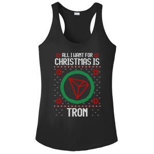 All I Want For Christmas Is Tron And Gift Ladies PosiCharge Competitor Racerback Tank