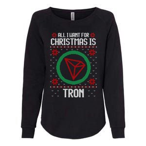 All I Want For Christmas Is Tron And Gift Womens California Wash Sweatshirt