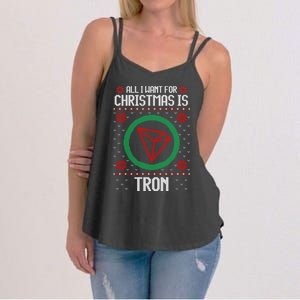 All I Want For Christmas Is Tron And Gift Women's Strappy Tank