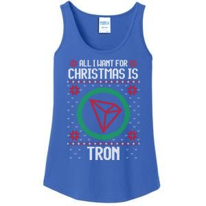 All I Want For Christmas Is Tron And Gift Ladies Essential Tank