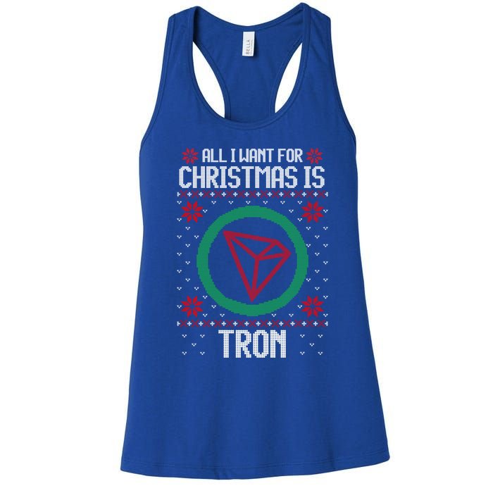 All I Want For Christmas Is Tron And Gift Women's Racerback Tank