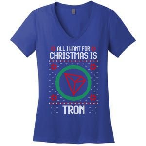 All I Want For Christmas Is Tron And Gift Women's V-Neck T-Shirt