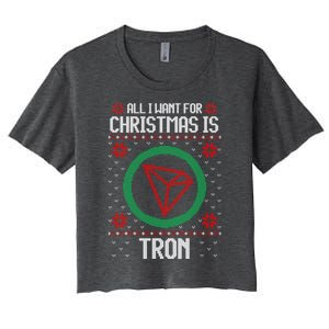 All I Want For Christmas Is Tron And Gift Women's Crop Top Tee