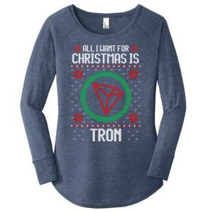 All I Want For Christmas Is Tron And Gift Women's Perfect Tri Tunic Long Sleeve Shirt