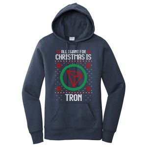 All I Want For Christmas Is Tron And Gift Women's Pullover Hoodie