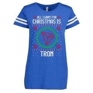 All I Want For Christmas Is Tron And Gift Enza Ladies Jersey Football T-Shirt