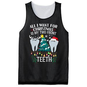 All I Want For Christmas Is My Two Front Teeth Funny Dental Assistant Mesh Reversible Basketball Jersey Tank