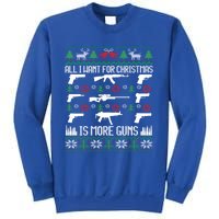 All I Want Is More Guns Collector Hunting Ugly Christmas Great Gift Sweatshirt