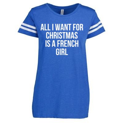 All I Want For Christmas Is A French Gift Enza Ladies Jersey Football T-Shirt