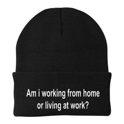 Am I Working From Home Or Living At Work Knit Cap Winter Beanie