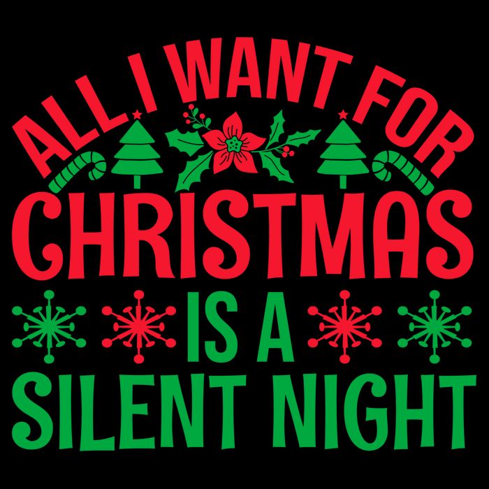 All I Want For Christmas Is A Silent Night Toddler Hoodie