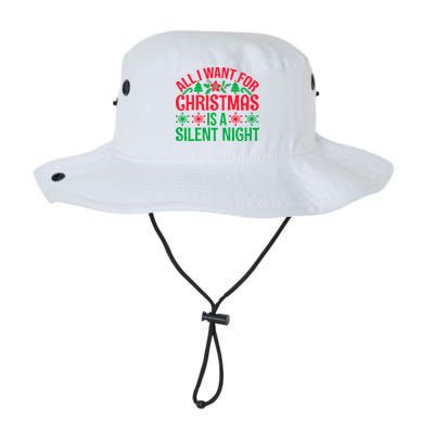 All I Want For Christmas Is A Silent Night Bucket Hat