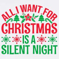 All I Want For Christmas Is A Silent Night Flatbill Hat