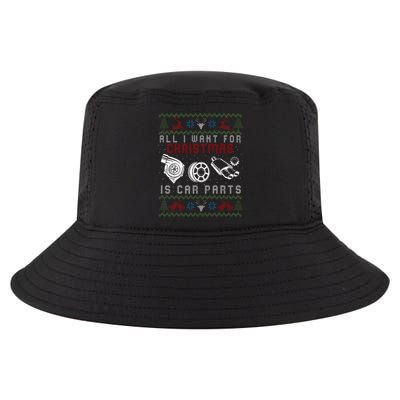 All I Want For Christmas Is More Car Parts Ugly Christmas Cool Comfort Performance Bucket Hat