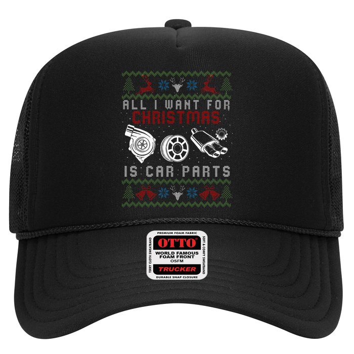 All I Want For Christmas Is More Car Parts Ugly Christmas Hat