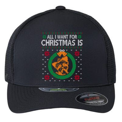 All I Want For Christmas Is Yorkshire Terriers Gift Flexfit Unipanel Trucker Cap