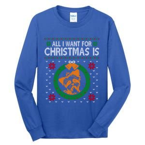 All I Want For Christmas Is Yorkshire Terriers Gift Tall Long Sleeve T-Shirt