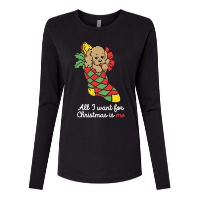 All I Want For Christmas Is Me Womens Cotton Relaxed Long Sleeve T-Shirt