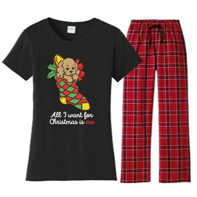 All I Want For Christmas Is Me Women's Flannel Pajama Set