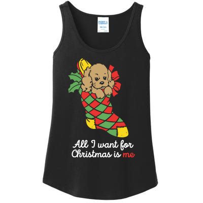 All I Want For Christmas Is Me Ladies Essential Tank