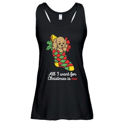 All I Want For Christmas Is Me Ladies Essential Flowy Tank