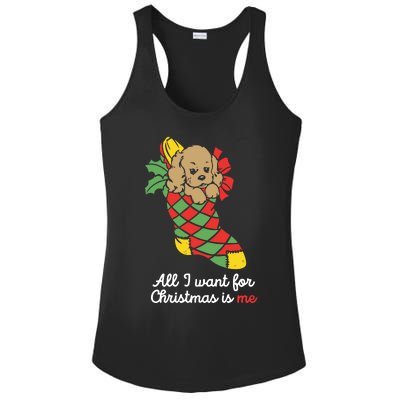 All I Want For Christmas Is Me Ladies PosiCharge Competitor Racerback Tank