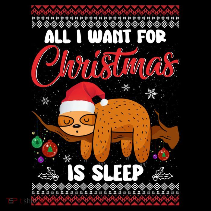 All I Want For Xmas Is Sleep Funny Sloth Gift Flexfit Unipanel Trucker Cap